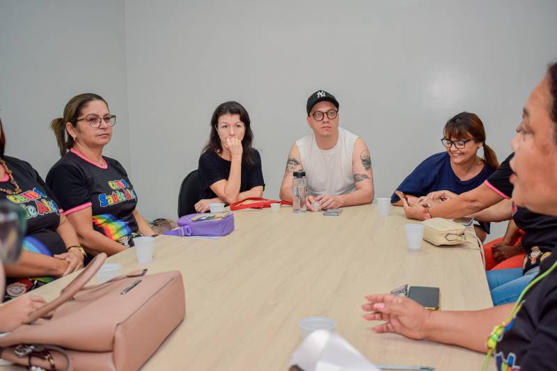 Oficina de teatro com atores do grupo "Catarsis"