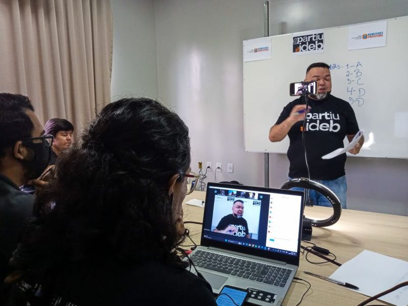 notícia: Rede Municipal de Ensino de Benevides inicia maratona de aulas do projeto #PartiuIdeb 